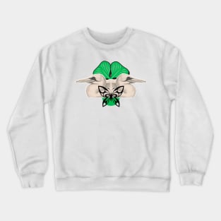 The face of the young stork Crewneck Sweatshirt